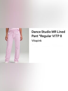 lululemon athletica womens Light Pink studio pants
